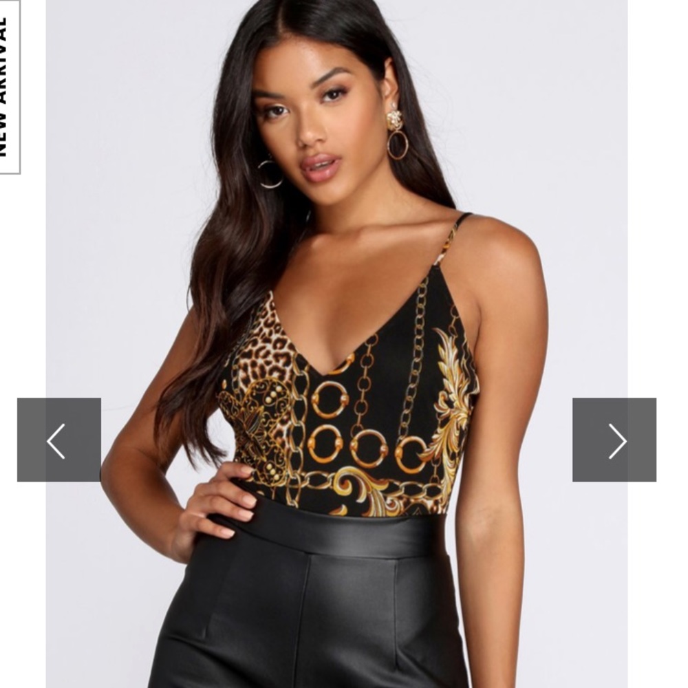 Chain Print Bodysuit